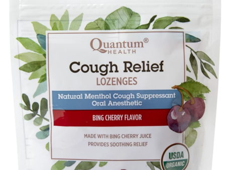 Quantum Health Cough Relief Lozenges Bing Cherry Organic 18ct Sale