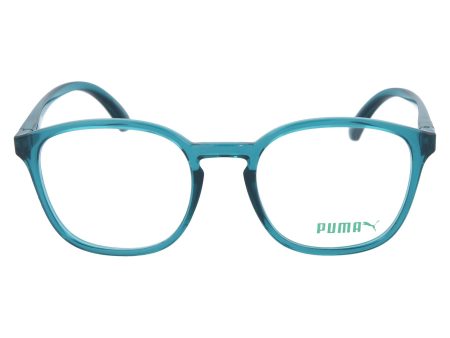 Puma Mens Round Oval Green Green Transparent Fashion Designer Eyewear Online Hot Sale