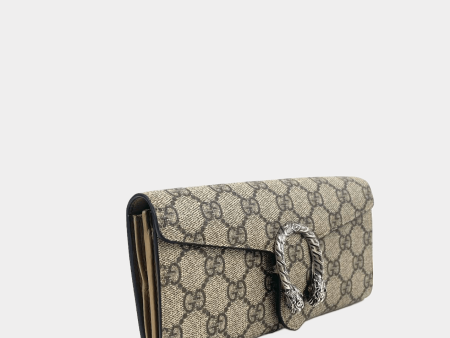 GUCCI Dionysus Mini Wallet on Chain GG Supreme Online Sale