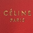 CELINE Long Wallet Purse 102623HTM.27VL leather Red x brown Round zip Women Used For Discount