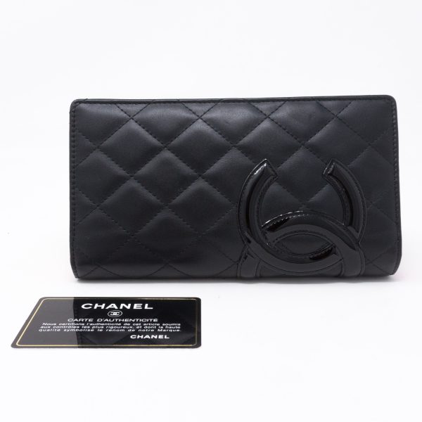 Cambon Classic Long Leather Wallet Hot on Sale