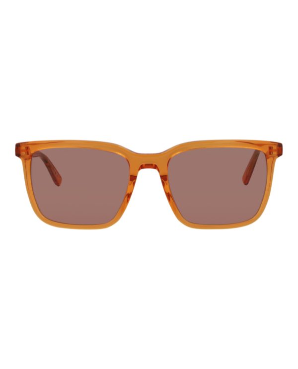 Saint Laurent Mens Square Rectangle Orange Orange Red Fashion Designer Eyewear Discount