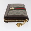 GUCCI GG Canvas Web Sherry Line Ophidia Long Wallet Beige Red 523154  49471 For Cheap