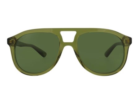 Gucci Mens Aviator Green Green Green Fashion Designer Eyewear Discount