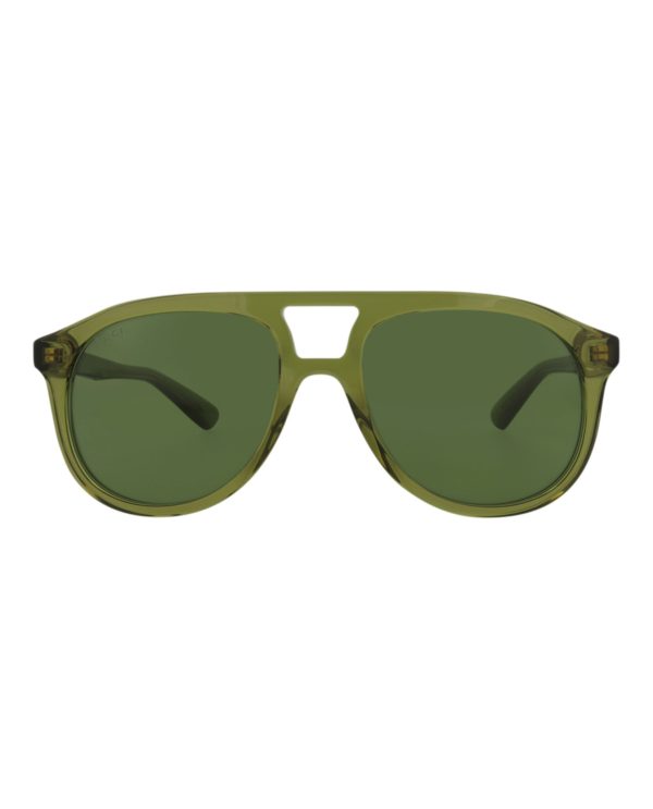 Gucci Mens Aviator Green Green Green Fashion Designer Eyewear Discount