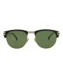 Gucci Mens Square Rectangle Black Gold Green Fashion Designer Eyewear Sale