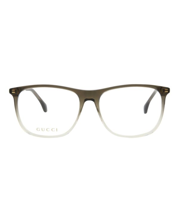 Gucci Mens Square Rectangle Grey Grey Transparent Fashion Designer Eyewear Online