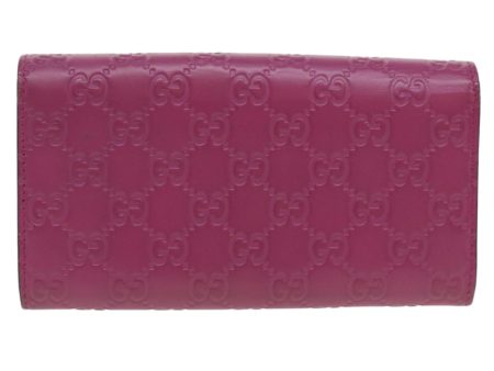 GUCCI ssima Long Wallet Pink 388679  36795 For Discount