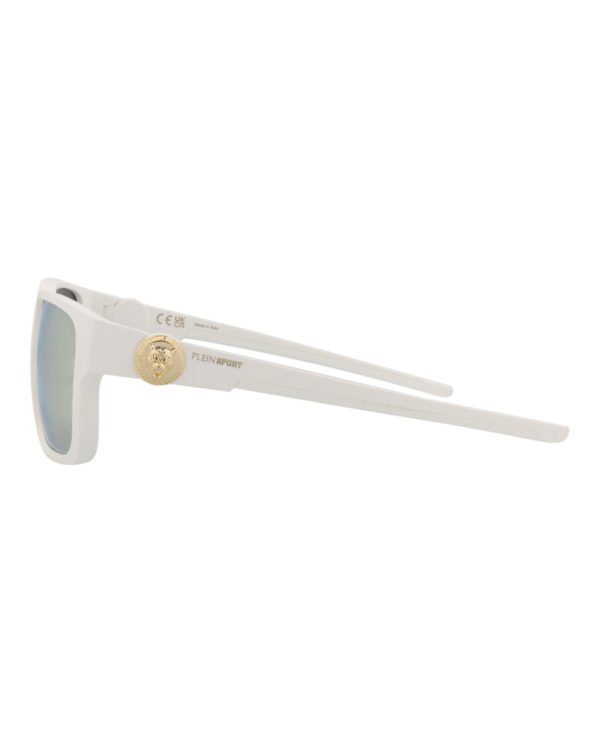 Philipp Plein Mens Square Rectangle White White Gold Fashion Designer Eyewear Hot on Sale