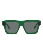 Gucci Mens Square Rectangle Green Green Grey Fashion Designer Eyewear Fashion