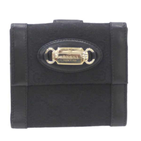 GUCCI Bifold Wallet GG Campus Black Hot on Sale