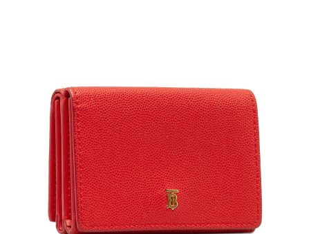 Burberry TB Leather Small Wallet Small Wallets Discount