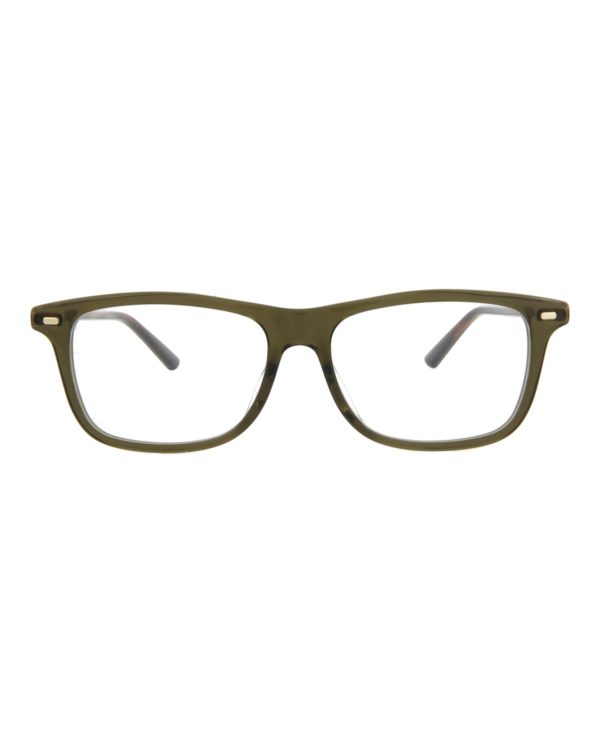 Gucci Mens Square Rectangle Green Gold Transparent Fashion Designer Eyewear on Sale