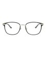 Gucci Mens Square Rectangle Black Silver Transparent Fashion Designer Eyewear Fashion