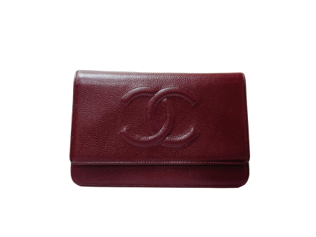 Timeless CC Wallet on Chain Burgundy Online now