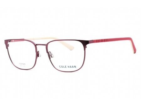 COLE HAAN  CH4505 Eyeglasses Burgundy   Clear Lens Cheap