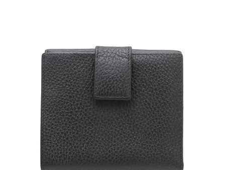 Gucci Black GG Fremch Flap Wallet For Cheap