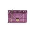 Christian Dior Diorama Wallet on chain WOC Pink Metallic Online now