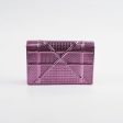 Christian Dior Diorama Wallet on chain WOC Pink Metallic Online now