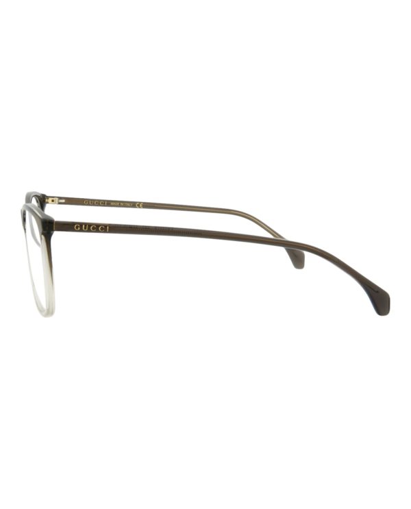 Gucci Mens Square Rectangle Grey Grey Transparent Fashion Designer Eyewear Online