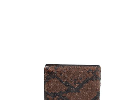 Gucci Brown Microguccissima Python Bifold Wallet Sale