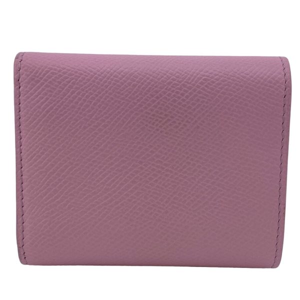 CELINE Tri-fold wallet leather pink Small trifold Women Used For Discount