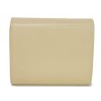 CELINE Tri-fold wallet 10B57 Grained calfskin (embossed) beige New logo Small trifold wallet Women Used Online Hot Sale