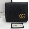 GUCCI coin case wallet GG Marmont leather metal black x gold unisex 473959 Hot on Sale