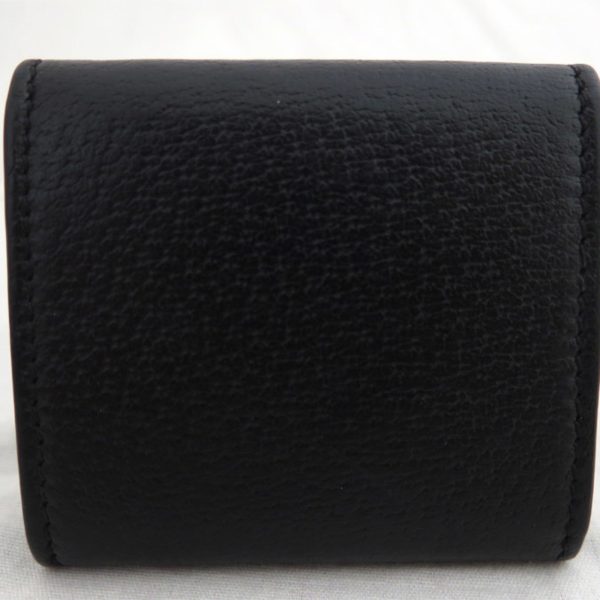 GUCCI coin case wallet GG Marmont leather metal black x gold unisex 473959 Hot on Sale