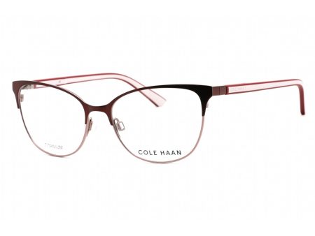 COLE HAAN  CH5040 Eyeglasses Burgundy   Clear Lens Fashion