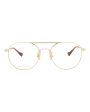 Gucci Mens Round Oval Gold Gold Transparent Fashion Designer Eyewear Fashion