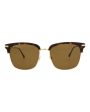 Gucci Mens Square Rectangle Havana Gold Brown Fashion Designer Eyewear Online Hot Sale