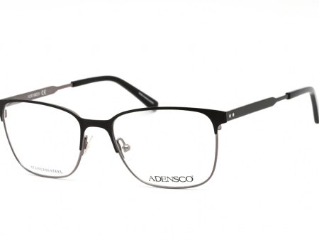 Adensco  AD 123 Eyeglasses Black Ruthenium Clear demo lens Discount