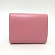 CELINE Trifold wallet leather pink Triomphe Women Used For Discount