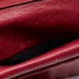 Gucci Burgundy Leather Interlocking G French Compact Wallet Fashion