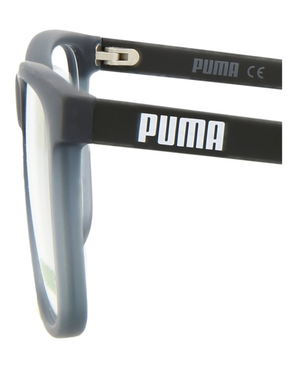 Puma Mens Square Rectangle Grey Black Transparent Fashion Designer Eyewear Cheap