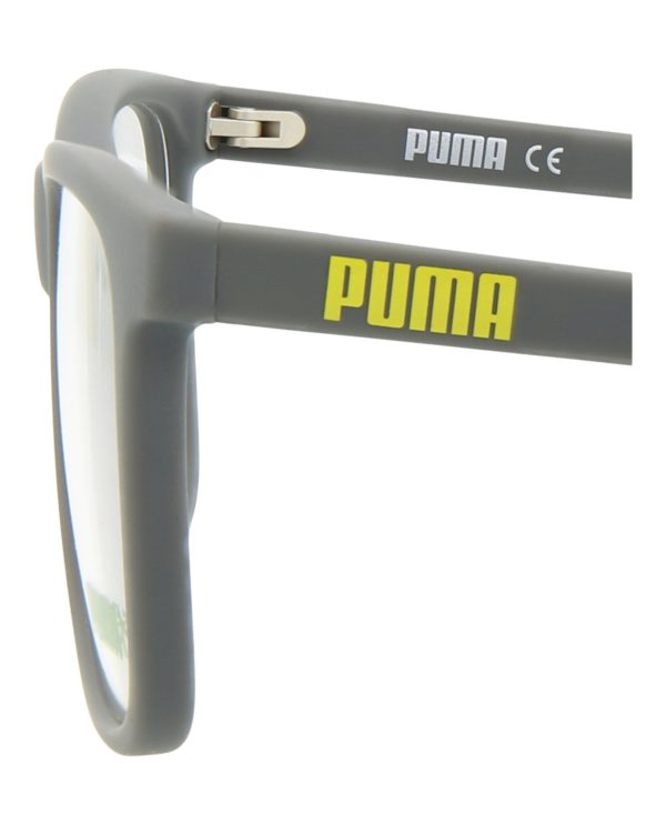 Puma Mens Square Rectangle Grey Grey Transparent Fashion Designer Eyewear For Cheap