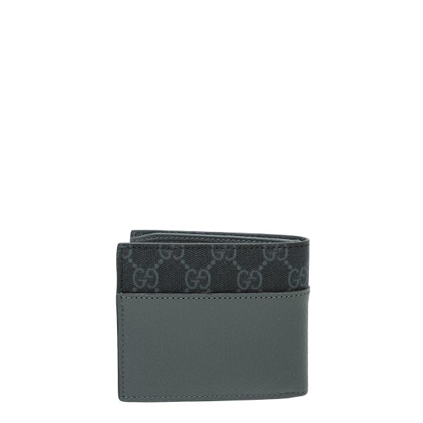 Gucci Dark Grey Cut-Out Interlocking G Wallet For Discount