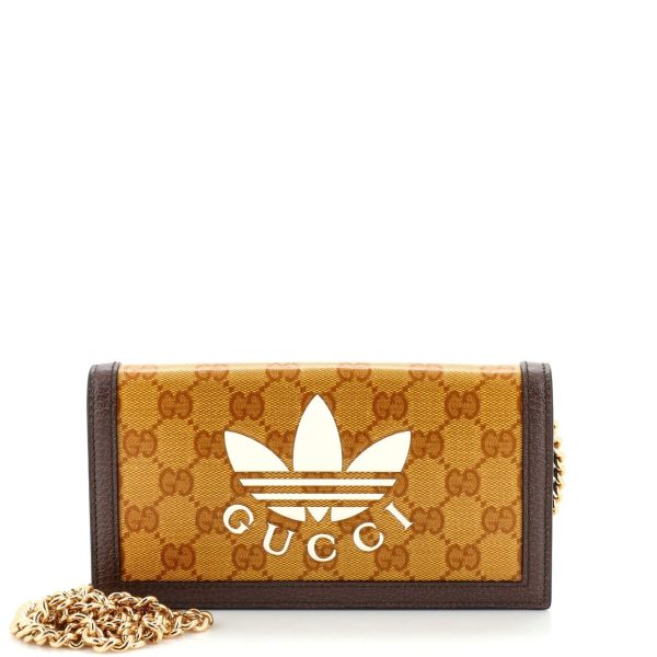 Gucci X Adidas Wallet On Chain Gg Coated Cheap