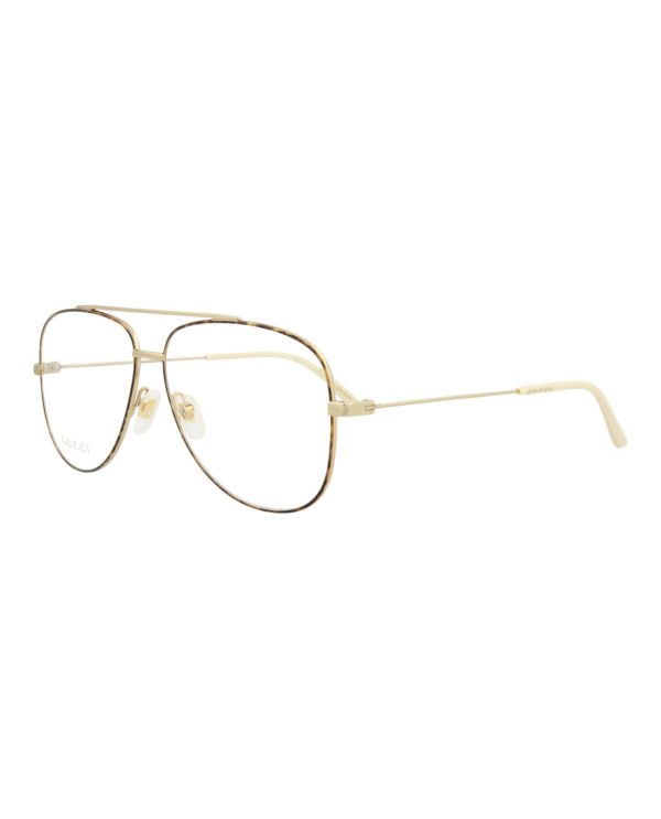 Gucci Mens Aviator Gold Gold Transparent Fashion Designer Eyewear For Discount