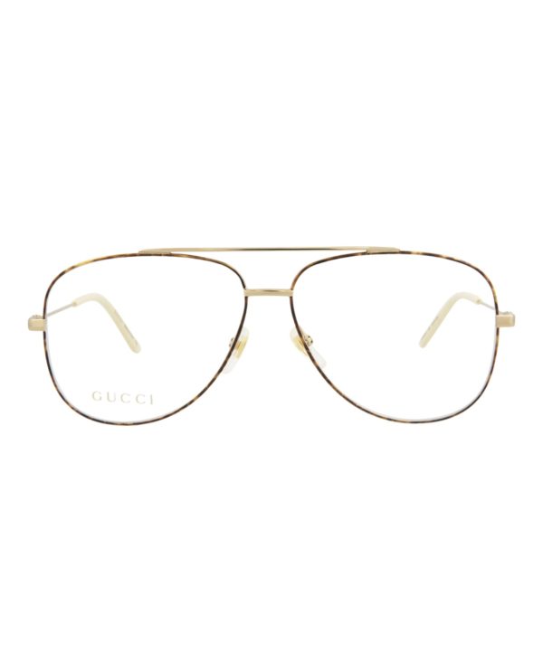 Gucci Mens Aviator Gold Gold Transparent Fashion Designer Eyewear For Discount