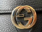 Gucci Black Interlocking GG Chain Wallet Online Sale