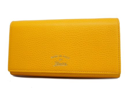 Gucci Long Wallet Women s Leather Yellow Online