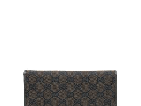 Gucci Chocolate GG Continental Wallet For Sale