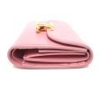 CELINE Trifold wallet leather pink Triomphe Women Used For Discount