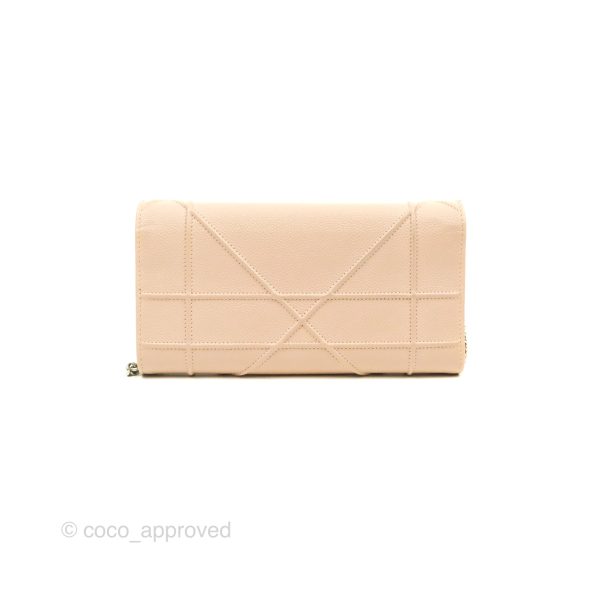 Christian Dior Diorama Croisiere Chain Wallet Grained Calfskin Rose Poudre Online Sale