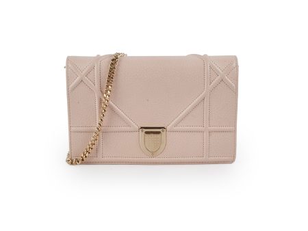 Christian Dior Diorama Wallet On Chain Pink on Sale