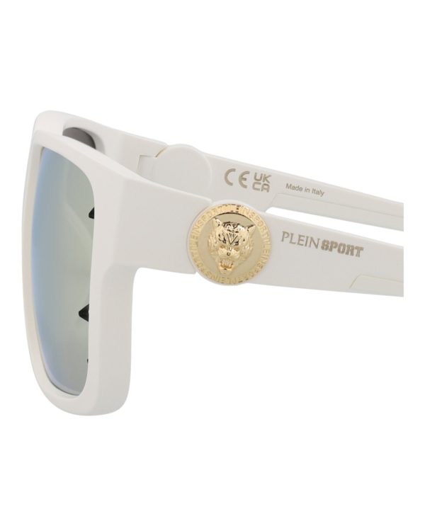 Philipp Plein Mens Square Rectangle White White Gold Fashion Designer Eyewear Hot on Sale