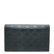 Gucci Black GG Signature Chain Wallet Discount