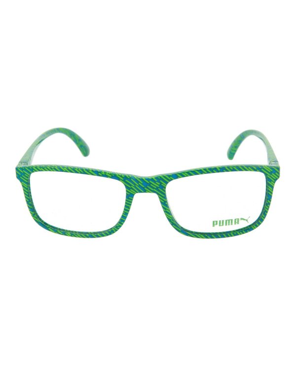 Puma Mens Square Rectangle Green Green Transparent Fashion Designer Eyewear Cheap